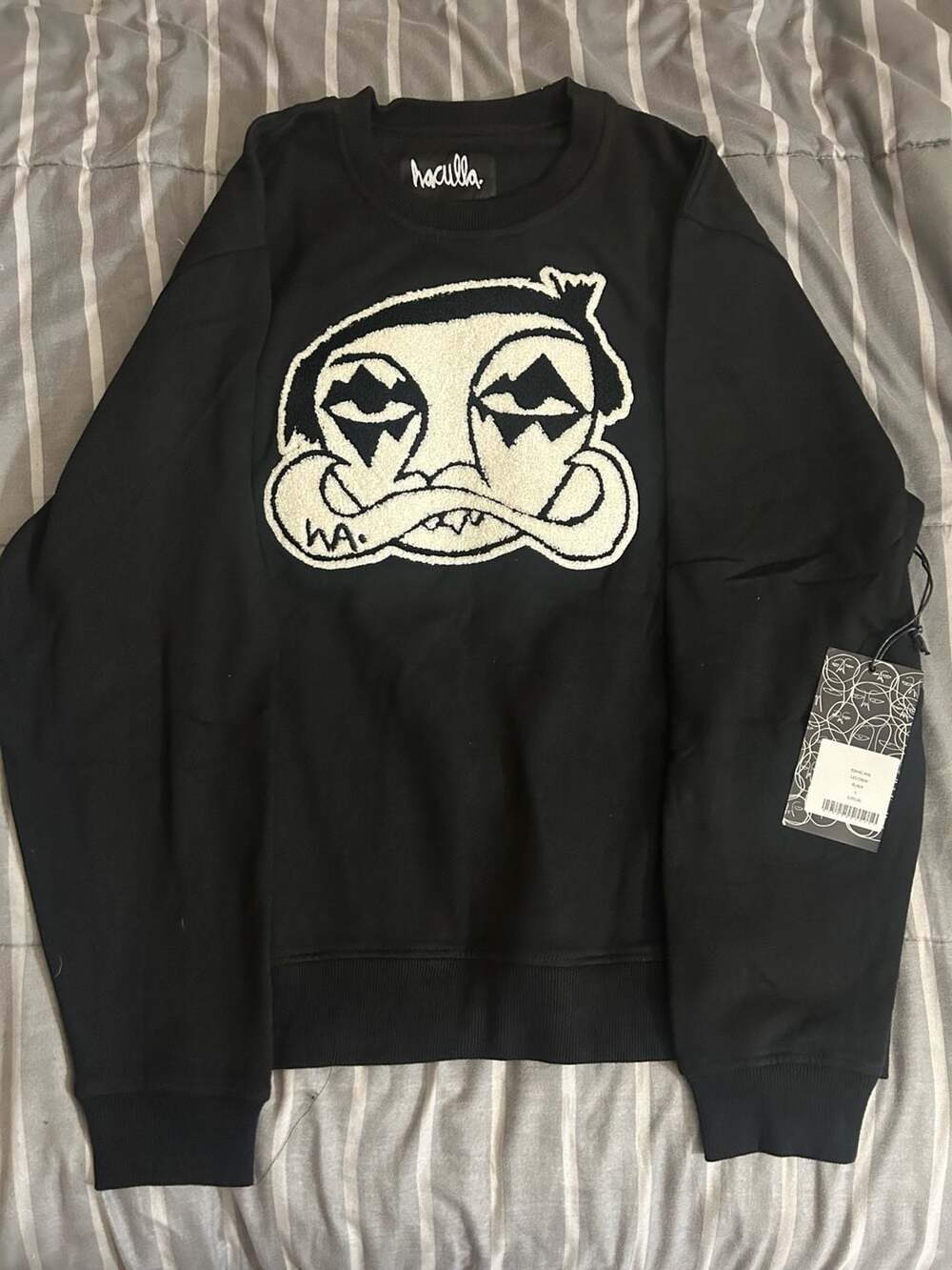 Haculla LES Crew Black Sweatshirt Size L